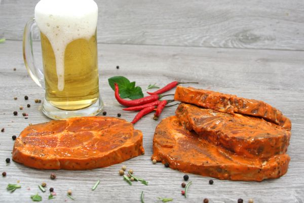 Schweinenackensteak "Bier"
